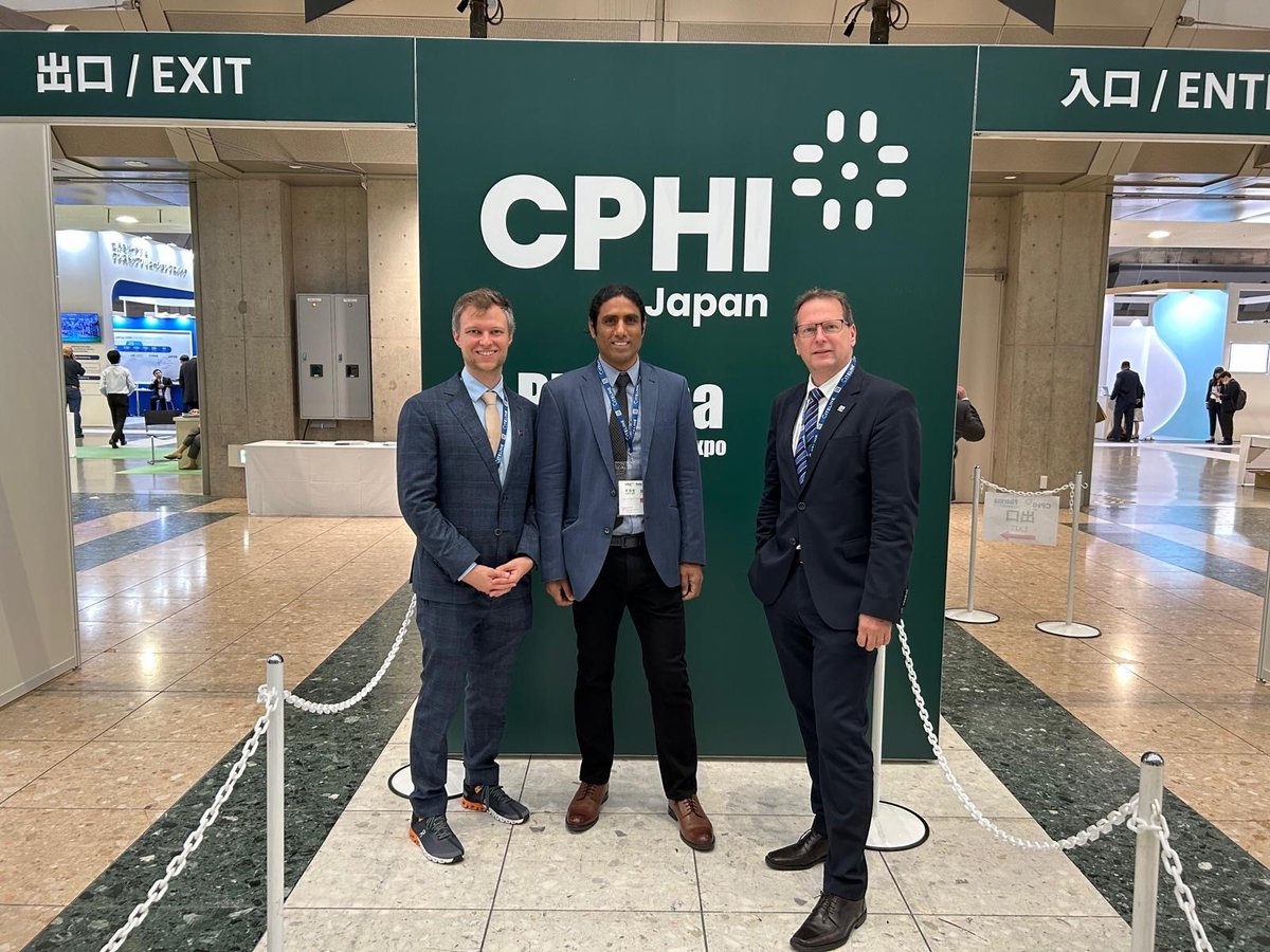 Excited to attend #CPHIJapan 🇯🇵, connecting with industry leaders and discussing modernizing pharmaceutical manufacturing. #RCPE #Pharma