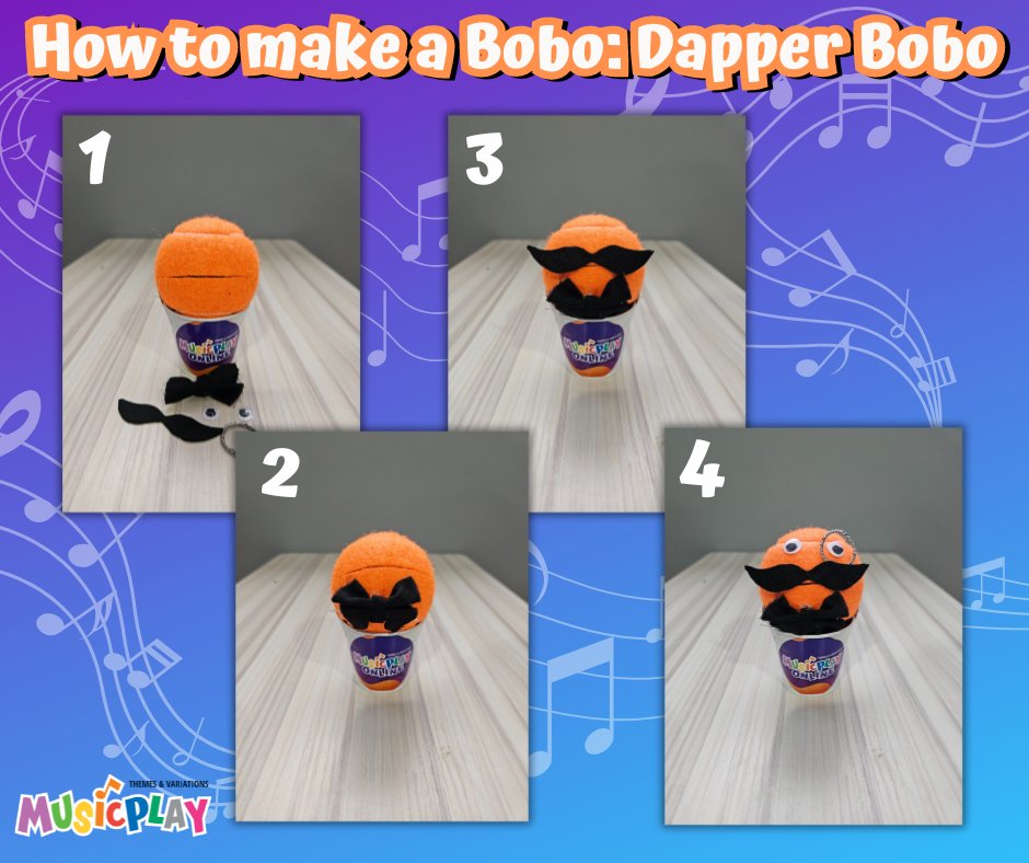 Here are some more ideas for you to make your very own Bobos in just a few simple steps! (And yes, these Bobos will be seen on MusicplayOnline soon! 👀) #musicplay #musicplayonline #musiced
