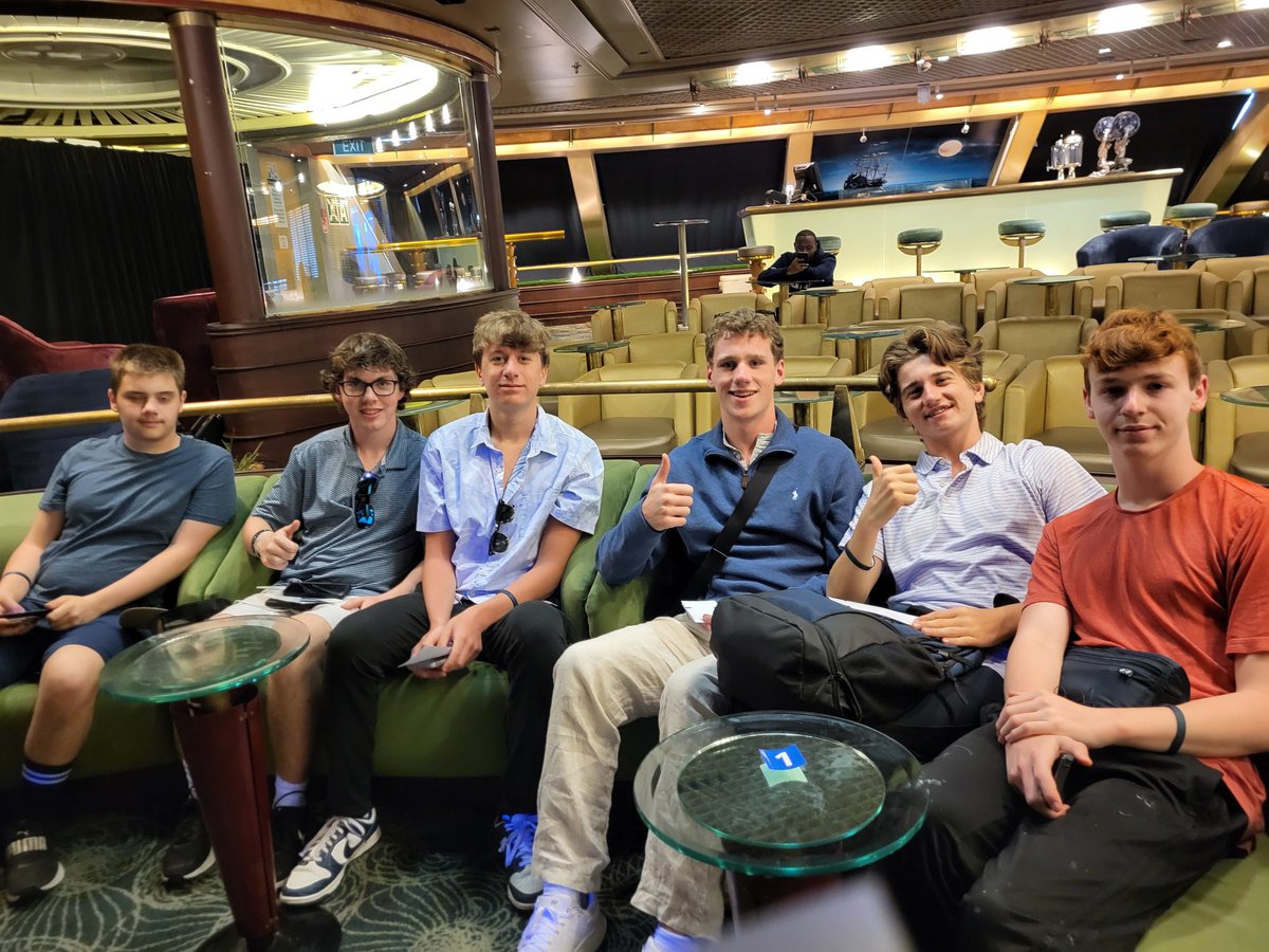 FHS2Greece's tweet photo. A few students and chaperones chose an optional excursion on Patmos to the monastery of St John and the cave where he wrote about the apocalypse from the Book of Revelations https://t.co/9oNFJCqifr