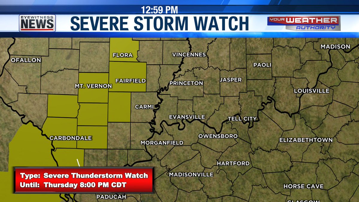 A SEVERE THUNDERSTORM WATCH is in effect for the following area(s) #tristatewx #EWNWeather