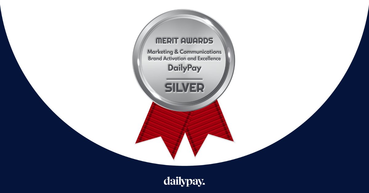 The 2024 Merit Awards: Marketing and Communications has named DailyPay a Silver Winner in the Brand Activation and Excellence category for the 'On The Daily' campaign. 🏆 We're proud to be on this list alongside other industry leaders. ➡️ bit.ly/49Wq1rb