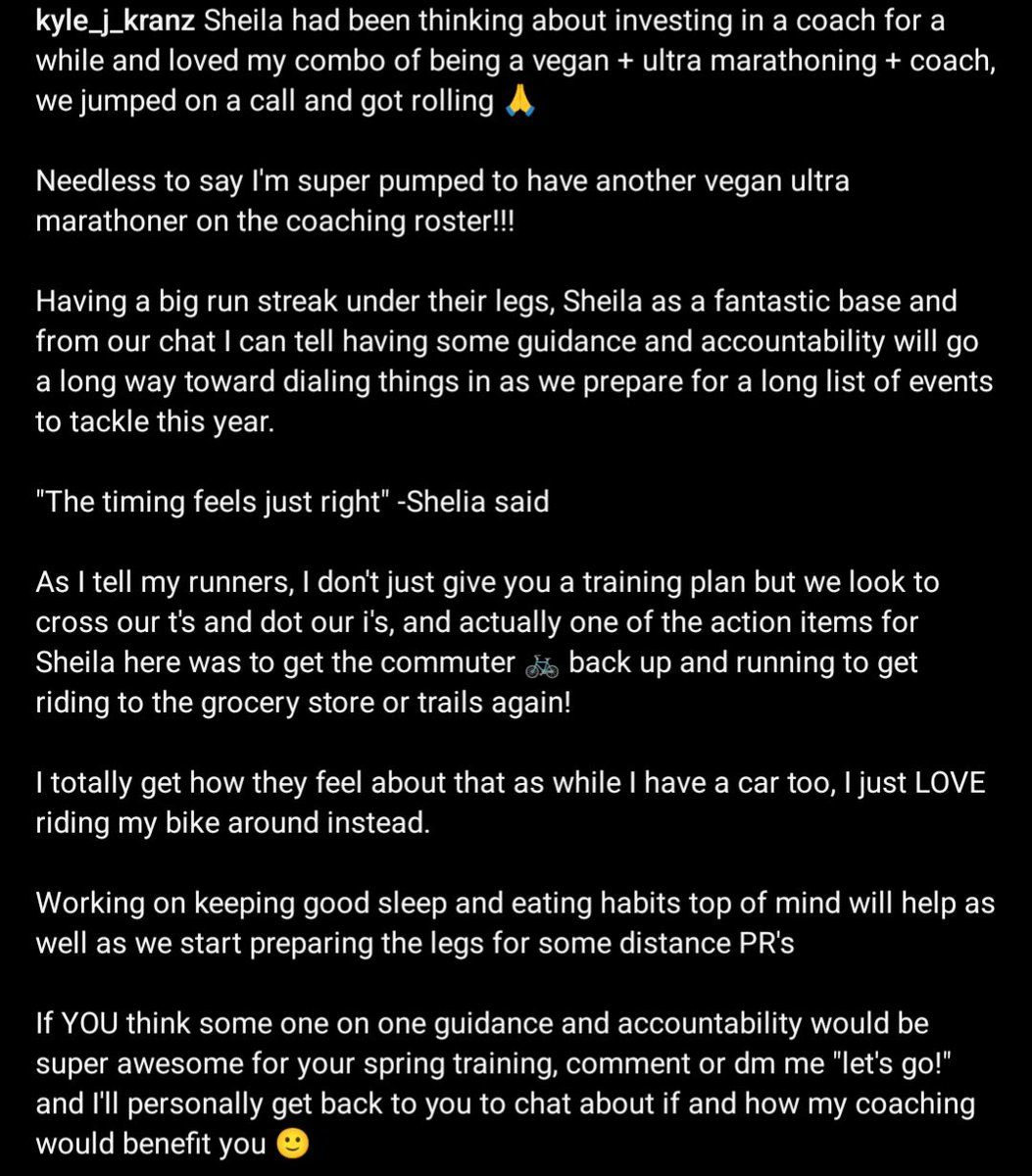 If YOU think some one on one guidance and accountability would be super awesome for your spring training, comment or dm me 'let's go!' and I'll personally get back to you to chat about if and how my coaching would benefit you 🙂