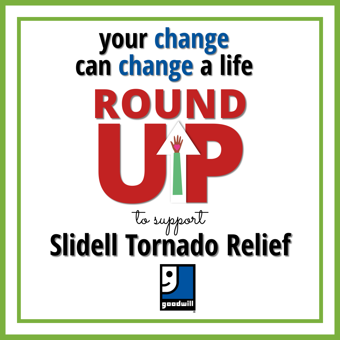 For the month of April, all proceeds collected through our Register Round Up program will be donated to local relief efforts following the recent tornadoes in Slidell! Your change can make a difference right here in our community. Find a store near you: bit.ly/3VYAqio