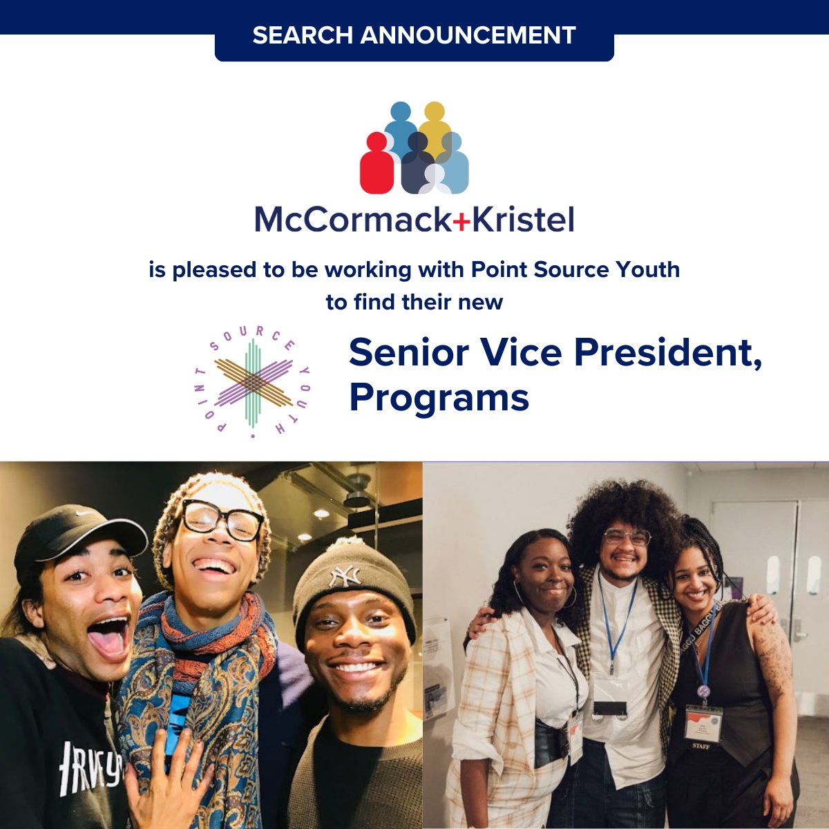 MKExecSearch's tweet photo. We are pleased to announce our new search for the Senior Vice President, Programs for Point Source Youth!

https://t.co/UwtNiiJdC3

#executiverecruiting #nonprofitrecruiting #mccormackkristel #nonprofitjobs #executiveleadership #nonprofitleadership #LeadershipForChange https://t.co/dBySUMusO5