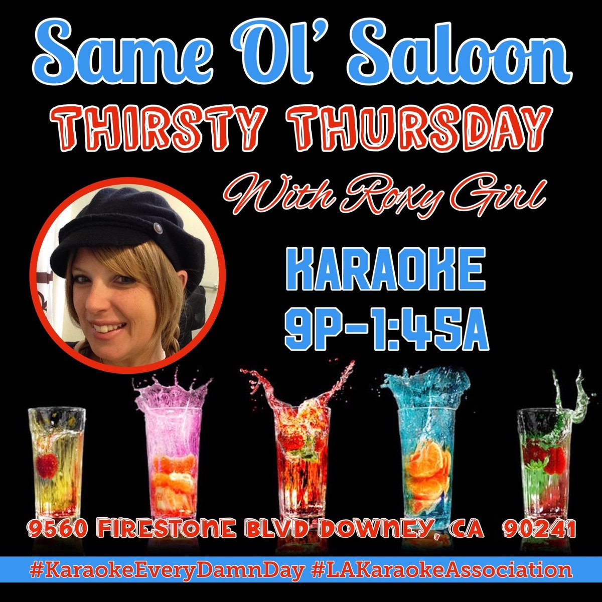 ThatRoxyGirl13's tweet photo. Join Roxy Girl for some Throwback Thirsty Thursday Karaoke 9p-1:45a. 
Sing your favorite Throwback hits. 
$1 off drafts $1 off Tequila 

(21+ Cash Only, ATM available)

#epicwillhappen #vipkaraokeentertainment #vipkaraoke #roxystakeover #roxyskaraoketakeover https://t.co/UttsuyfkAf