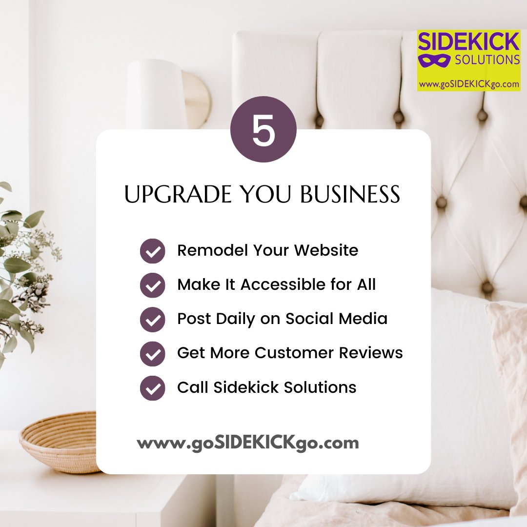Upgrading your business is a good way to make it easier for your customers to find you, and start enjoying the best you have to offer. #brandrecognition #soloprenuer