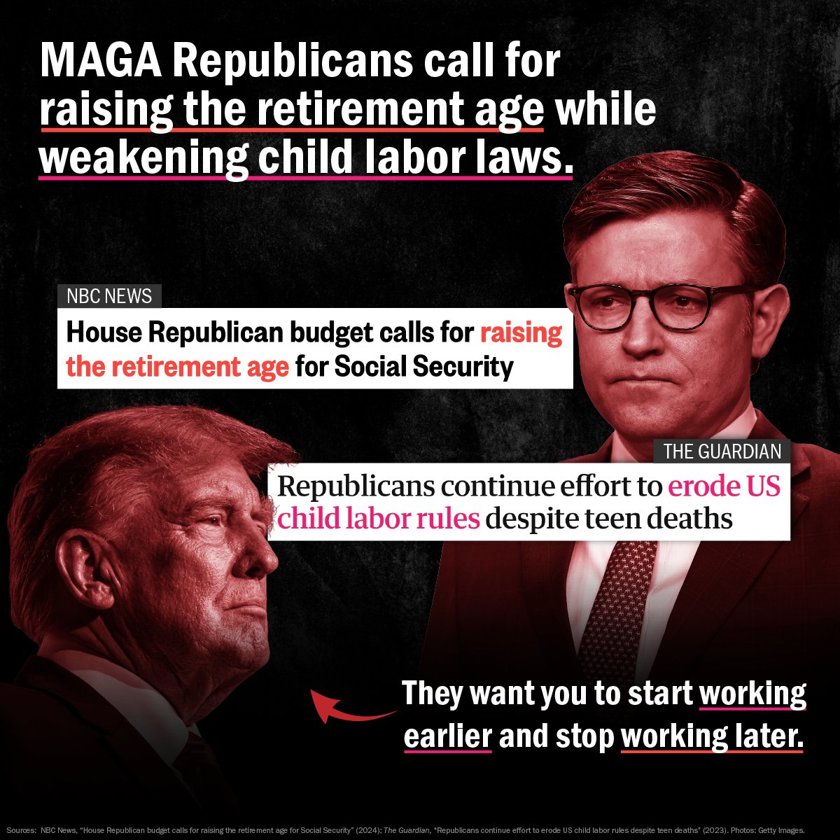 Why do MAGA Republicans want you to start working earlier and stop working later?