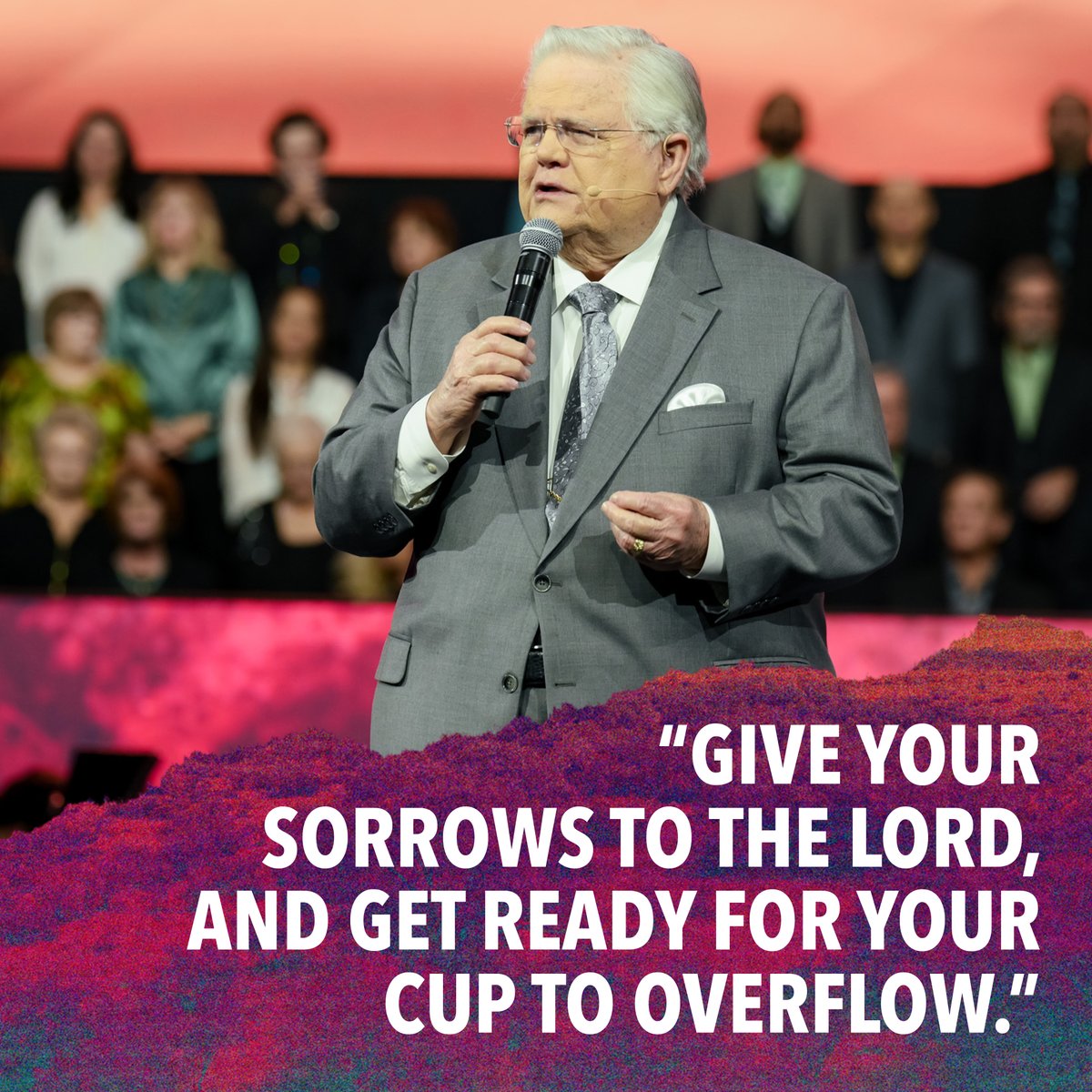 No matter how tragic the circumstances that surround you, He can take your life and turn it into a thing of beauty. Give your sorrows to Him, and get ready for your cup to overflow!