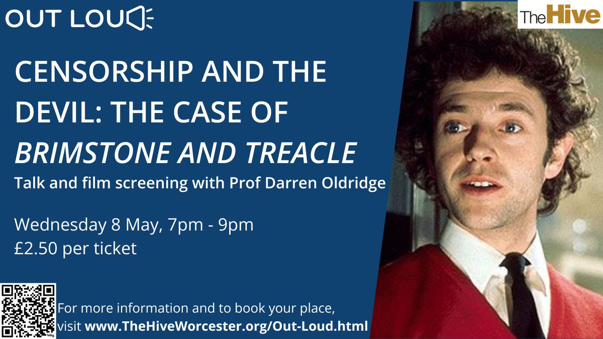 Join us for a rare screening of Dennis Potter's remarkable and deeply shocking TV Drama, Brimstone and Treacle, cancelled by the BBC in 1976. Accompanied by a talk and discussion led by Prof Darren Oldridge. Find out more and book your place here: bit.ly/3vqQnmQ