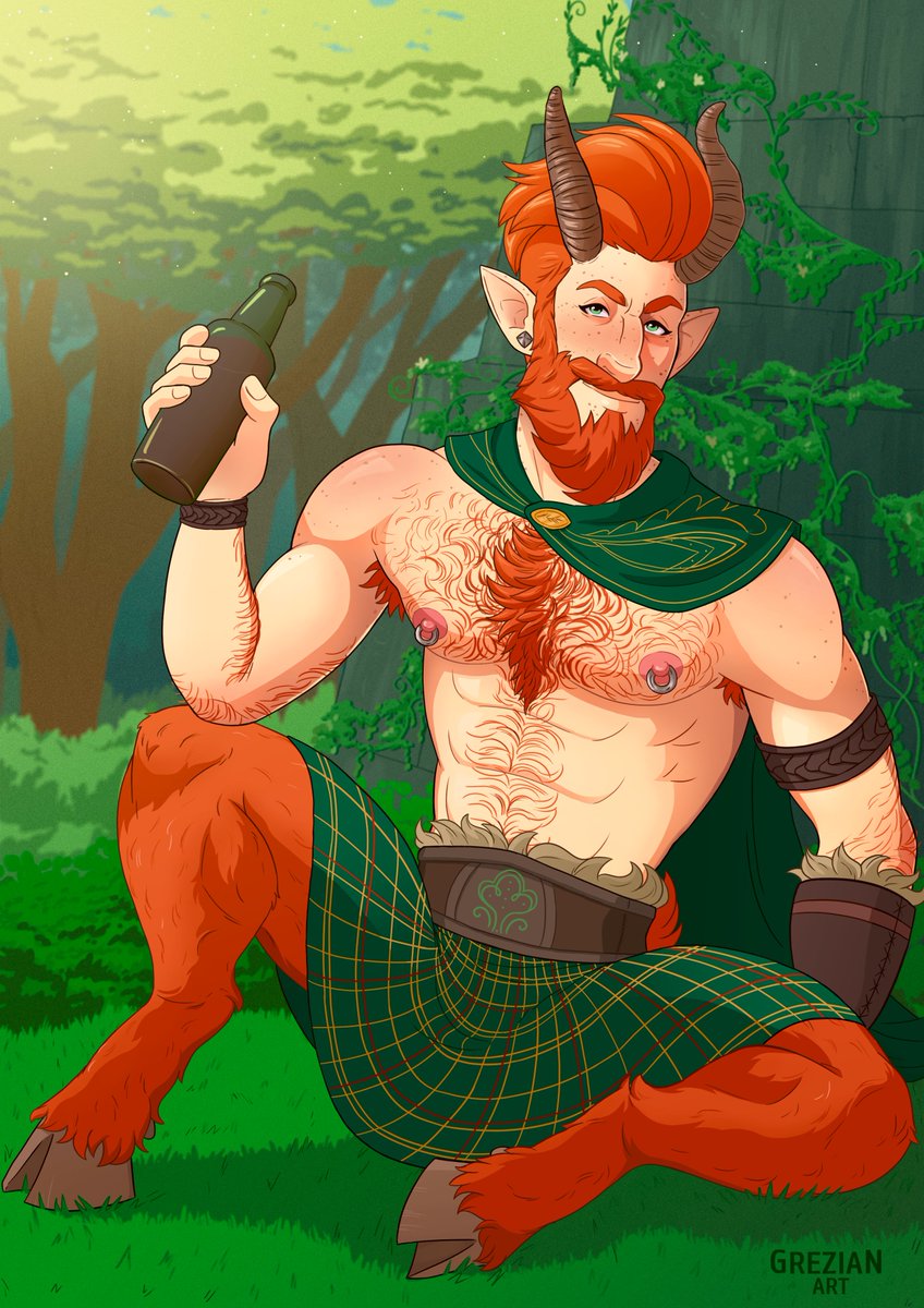 grevizan's tweet photo. Aiden. Just a satyr drinking wine in nature
Alternative versions on my Patreon: https://t.co/gTPmO7Frg3 https://t.co/9iGtPb9CnC