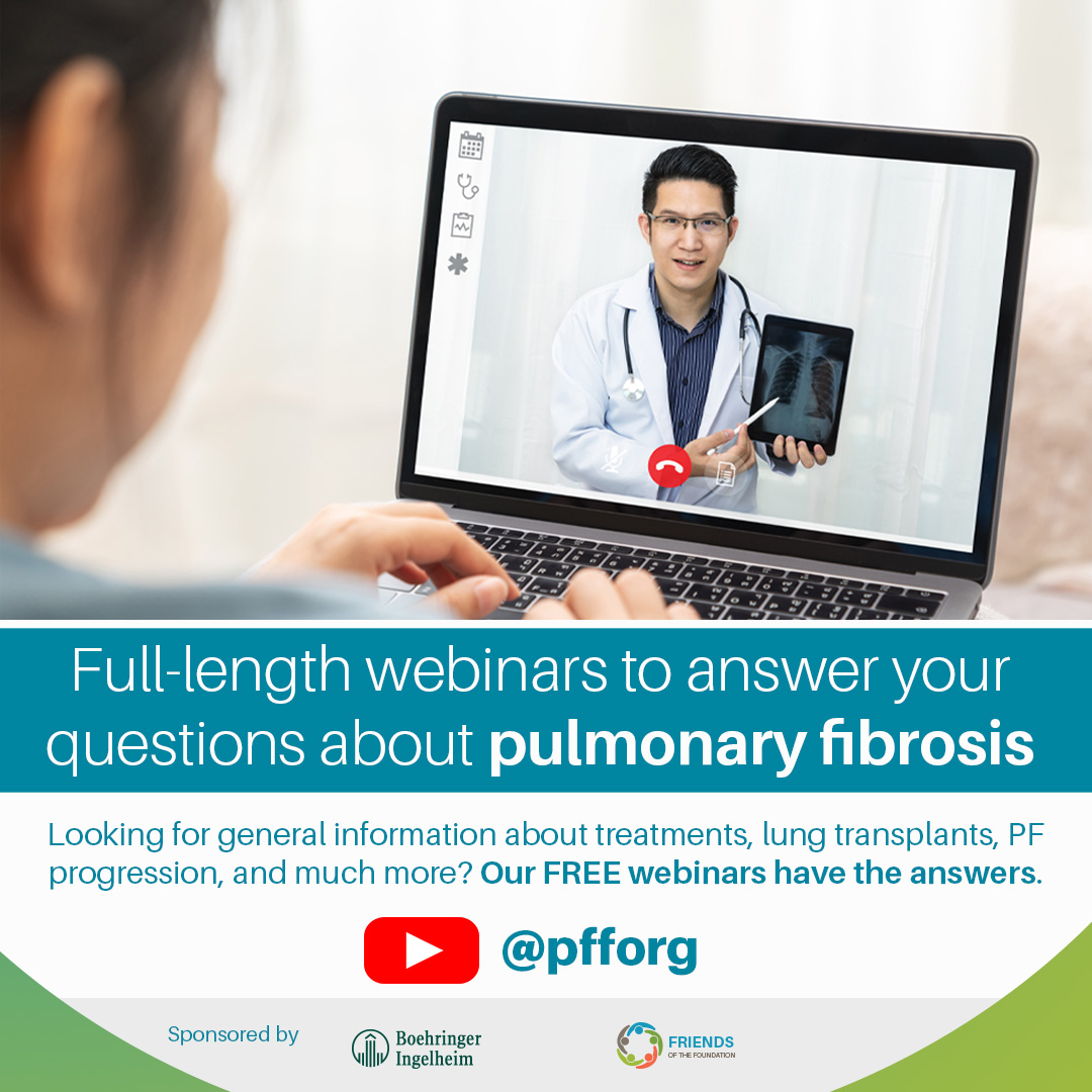 With more than 50 full-length webinars available for FREE on our YouTube channel, we’re confident that you’ll find answers to your most pressing questions about pulmonary fibrosis. Check out the playlist and watch now! youtube.com/playlist?list=…