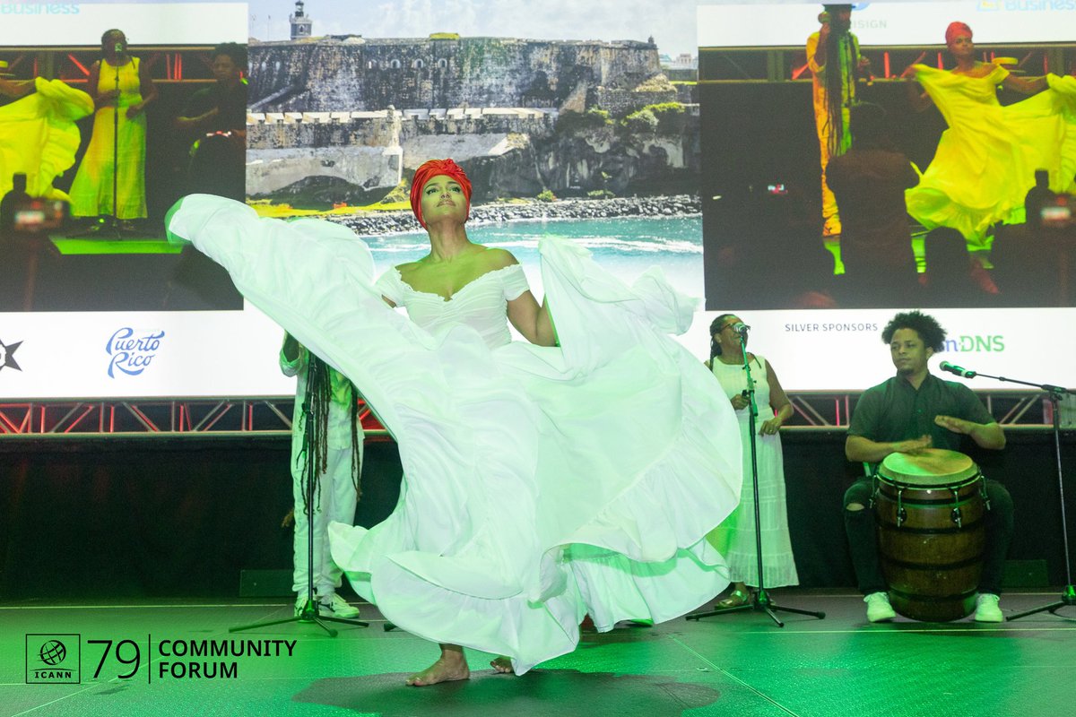 #ICANN meetings not only bring the community together, they help us discover diverse cultures. The #ICANN79 Opening Ceremony featured a lively performance by Cultura Activa PR, a non-profit that uses arts and culture to promote social change. Watch it at go.icann.org/4cV50iW