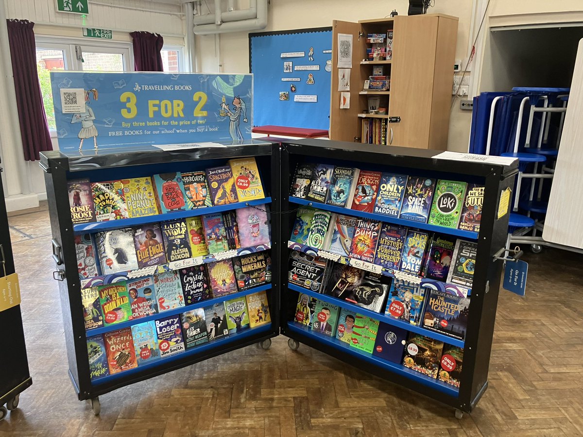 The Book Fair is on after school in the KS2 hall on Friday 19th, Monday 22nd and Wednesday 24th of April. Come along and see the amazing range of books 📚 #welovereading