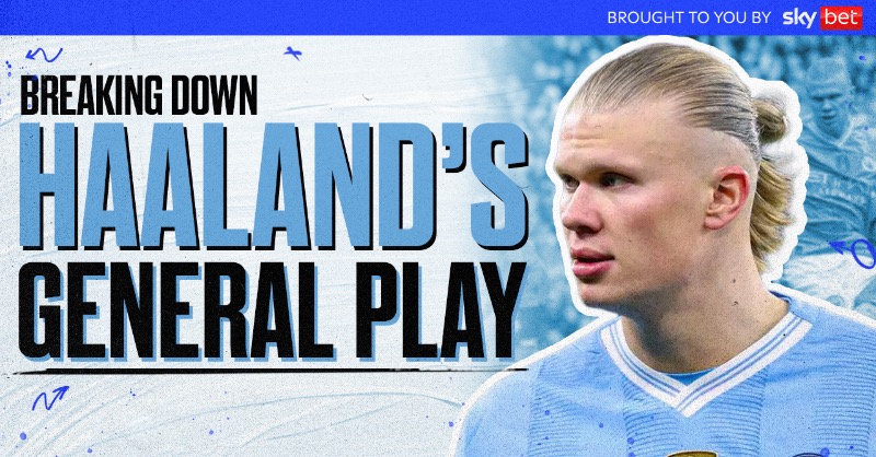WeAreTheOverlap's tweet photo. Does Erling Haaland Need To Do More Than Score Goals? 🤔

@HTO_Overlap breaks down whether or not Haaland’s stellar goal-scoring record is enough to compromise for his all-around game 🧠