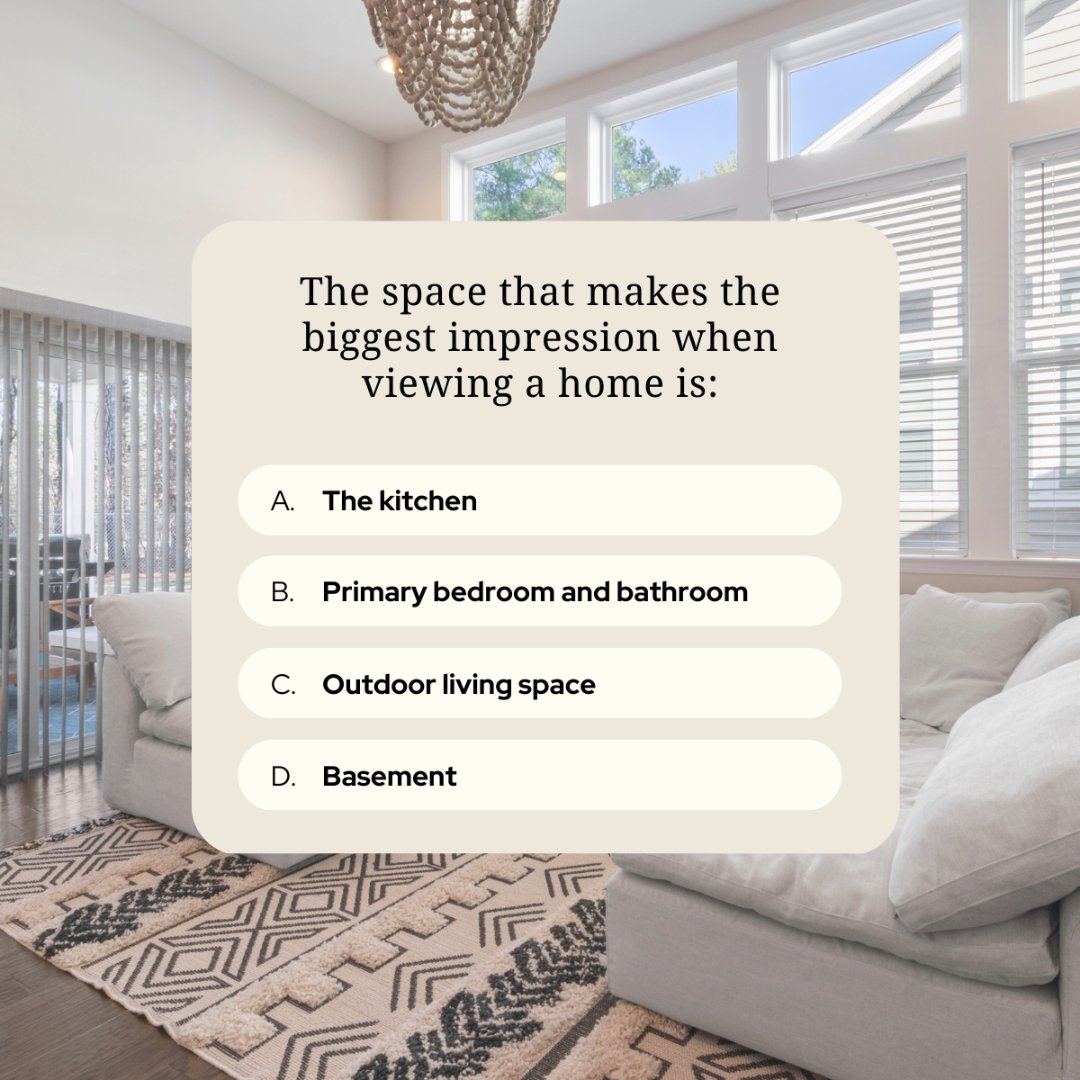 First impressions are everything when viewing a home. 

Which room catches your eye when you begin house hunting?

#realestate #househunting #home #firstimpression #homebuyers #rooms