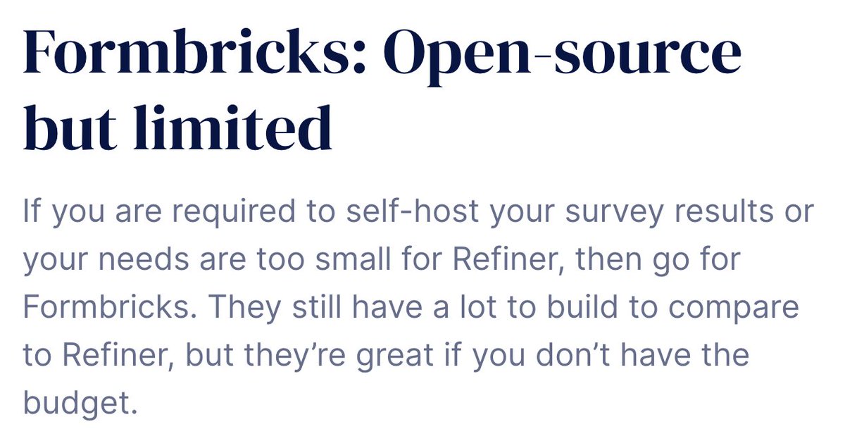 Formbricks tweet media