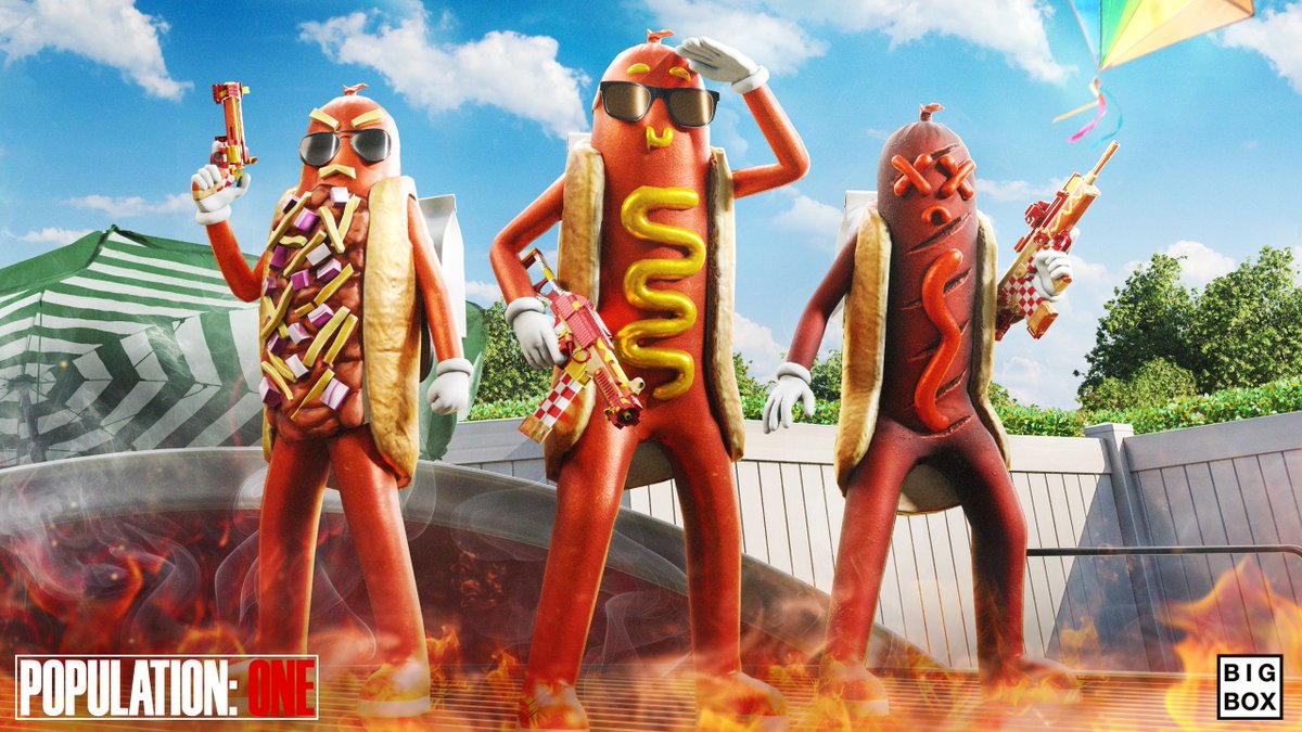 What's up (hot) dogs 🌭 Frank Bundle: Legendary 'Frank' Character + Epic 'Secret Sauce' UMP & Sako 🌭 Chili Bundle: Legendary 'Chili' Character + Epic 'Secret Sauce' .357 & FAL 🌭 Smokie Bundle: Legendary 'Smokie' Character + Epic 'Secret Sauce' RFB & P90 Live now!