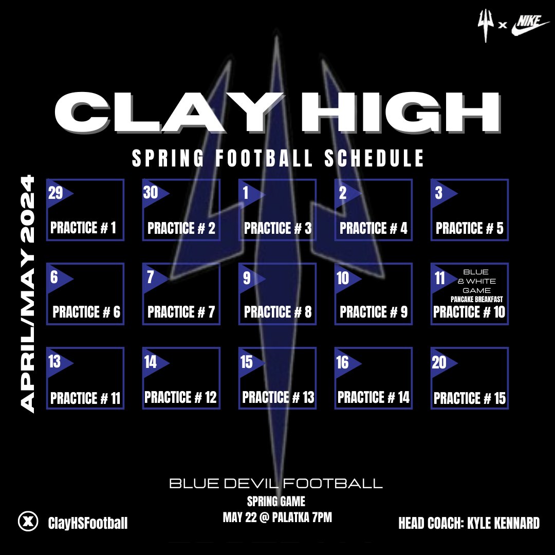 Clay High Football (@clayhsfootball) on Twitter photo Spring Football is just around the corner! College Coaches, come see us at Clay High! Ballers in every class! #RecruitTheCove <a href="/NP_Florida/">Chad Jamison</a> <a href="/H2_Recruiting/">Hasani (H2) | Football Recruiting</a> <a href="/Dwight_XOS/">Dwight Thomas - Catapult Sports</a> <a href="/FlaHSFootball/">FloridaHSFootball.com</a> Spring Football is just around the corner! College Coaches, come see us at Clay High! Ballers in every class! #RecruitTheCove <a href="/NP_Florida/">Chad Jamison</a> <a href="/H2_Recruiting/">Hasani (H2) | Football Recruiting</a> <a href="/Dwight_XOS/">Dwight Thomas - Catapult Sports</a> <a href="/FlaHSFootball/">FloridaHSFootball.com</a>