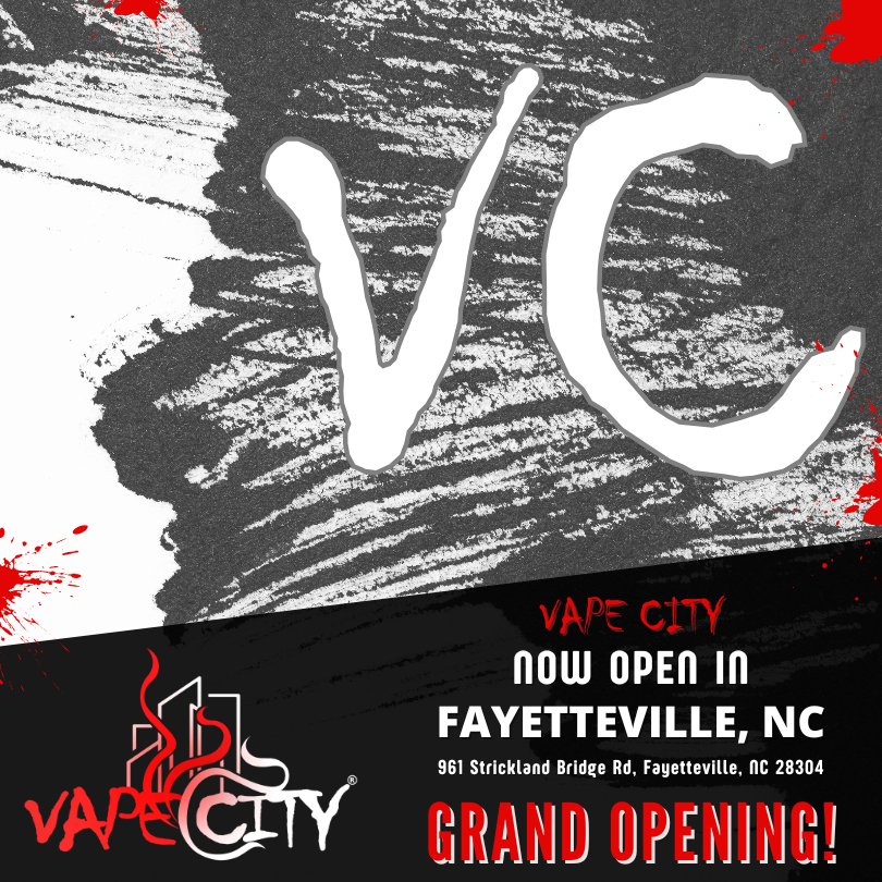 🚨 New Store Alert! 🚨 Swing by for our grand opening in Fayetteville, NC located at 961 Strickland Bridge Rd, Fayetteville, NC 28304

#grandopening #newstore #VapeCity #SmokeCity #vapelife