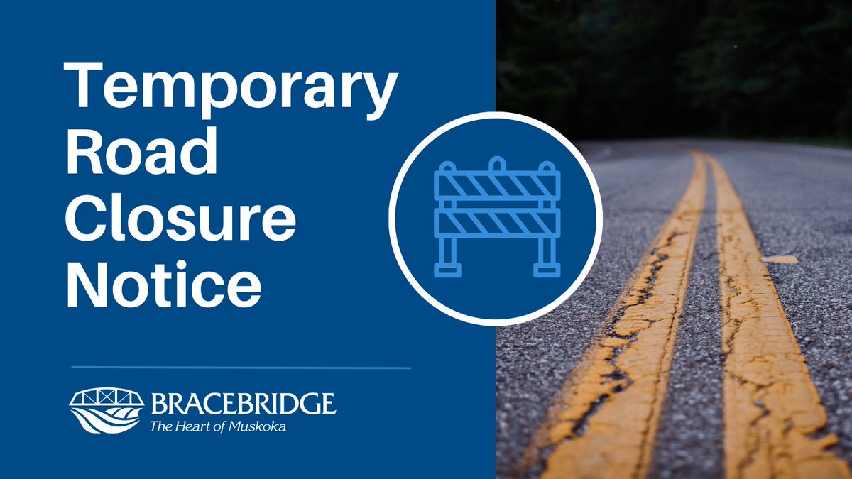 TEMPORARY ROAD CLOSURE | ANN STREET CN RAIL CROSSING - 145 Ann St to 179 Ann St from Sun, Apr 21 at 7 am to Thurs, Apr 25 at 4 pm for CN Rail Crossing Improvements. Road fully closed to pedestrian and vehicular traffic. For more information, visit bracebridge.ca/roadclosures