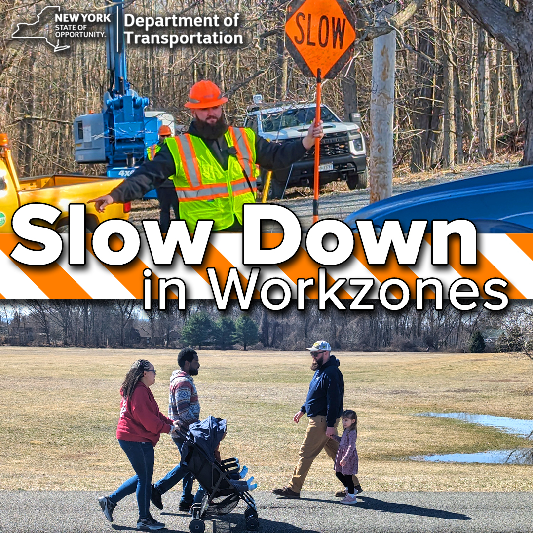 Your community is our community - You see us when you get your morning coffee, the same women and men keeping NY roads safe for you and your family. Slow down, move over, and stay alert in work zones. #NWZAW #Orange4Safety
