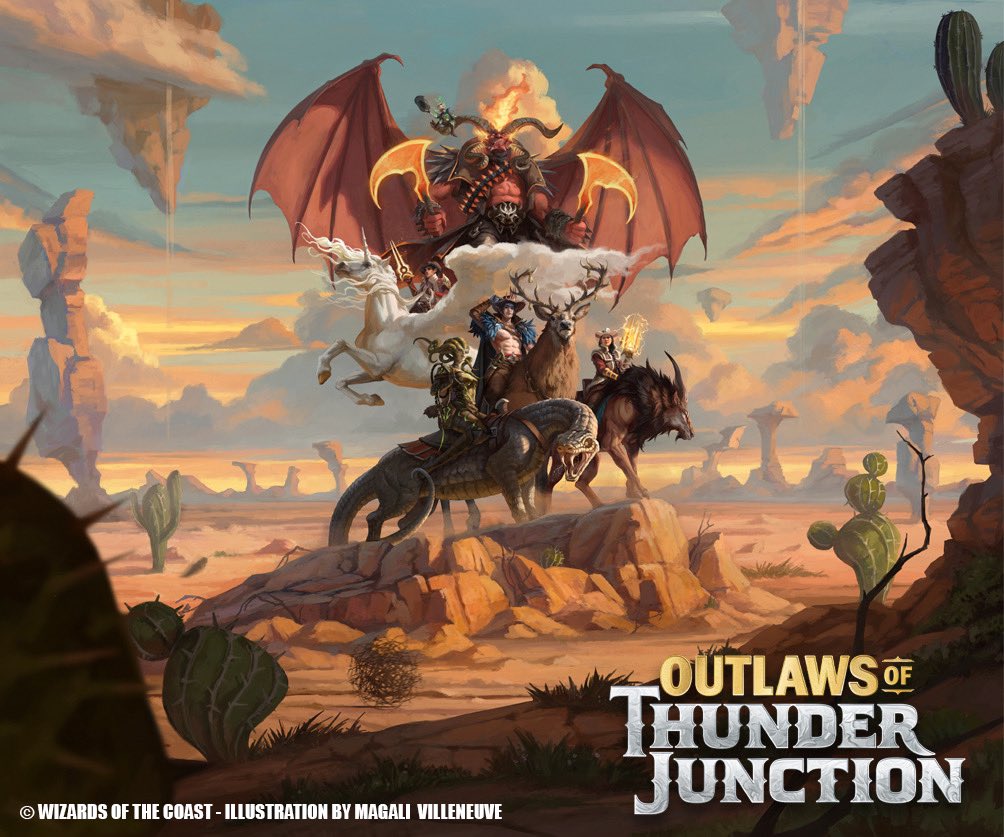 I was happy to work on this key art for #MTGOTJ showing the whole group of outlaws. Thank you art director Christina Park for this opportunity! 

#MTG #MTGThunder #MTGOTJ