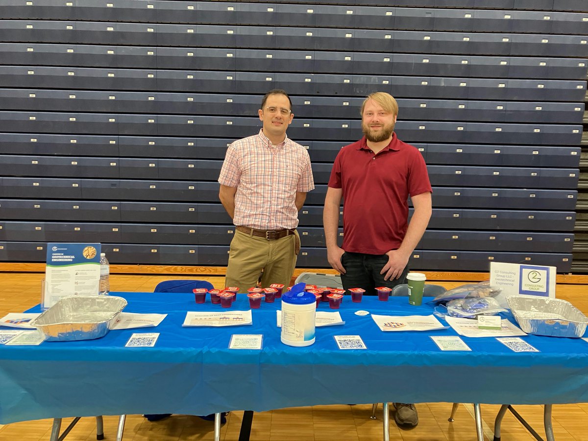 G2_Consulting's tweet photo. Yesterday, Mike Dagher and Doug Britton attended the College and Career Expo at Lincoln Middle School! The fair had a great turnout, and the students had a blast with our foundation building jello activity. Thank you to Lincoln Middle School for having us 
#smartresultsfast https://t.co/n1ZOMWLgSB