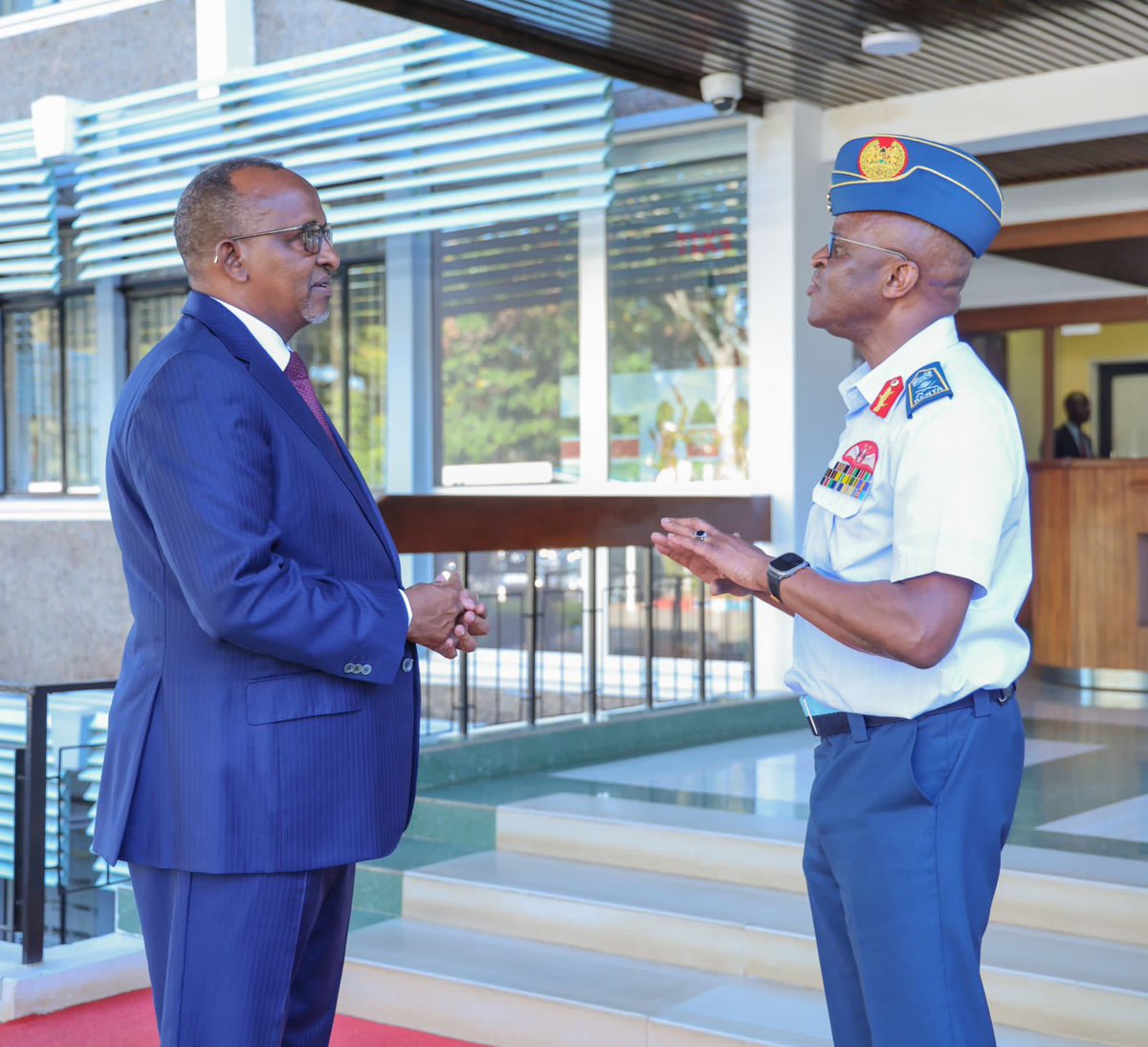HonAdenDuale's tweet photo. With profound sorrow, we share the passing of Gen. Francis Omondi Ogolla, a decorated and distinguished Kenya Air Force officer who served our country for 40 years, culminating in his appointment as Chief of Defence Forces. 

As the Cabinet Secretary in the Ministry of Defence, I had the privilege of working closely with General Ogolla, both as the Vice and Chief of Defence Forces. He was, to me, a brother first, then a friend, colleague and lastly, a General and a member of the Defense council. 

His legacy will forever be cherished in our hearts and in our nation's history. 

Our thoughts and prayers are with his family and those of the other officers in the ill-fated flight.

Rest in peace General.