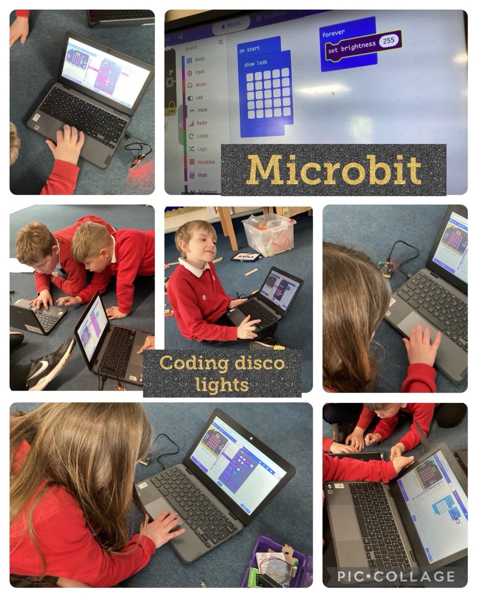 Today we explored coding disco lights with our microbit and even added sound. 
#scienceandtechnology
@microbit_edu  
#inquirybasedlearning 
#light #dcf