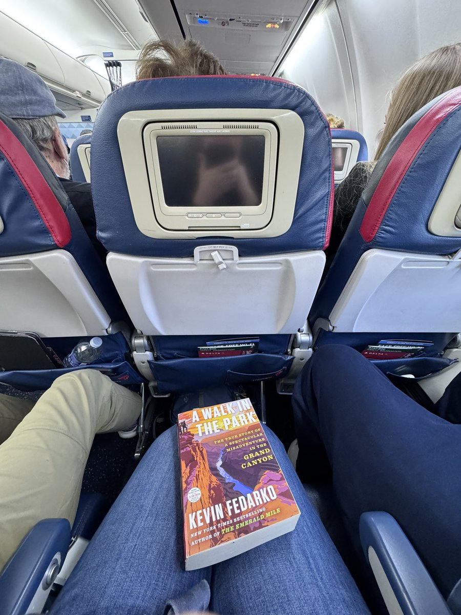 AWanderfullLife's tweet image. If ever there was a person who has perfected the art of noticing, it’s @KevinFedarko  With an ARC of A Walk in the Park in hand (thanks to @ScribnerBooks ), I’m taking off for 500+ pages of misadventure through the Grand Canyon led by one of the top adventure writers EVER.