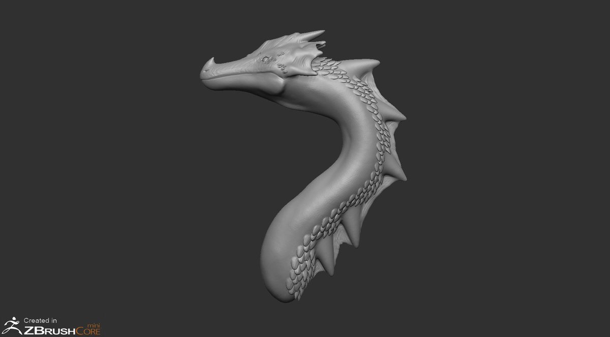 Rj6CcA8UD5uMd2O's tweet photo. ドラゴン(水)
 #ZBrushCoremini
 #3DCG https://t.co/TAMKdKBFYE