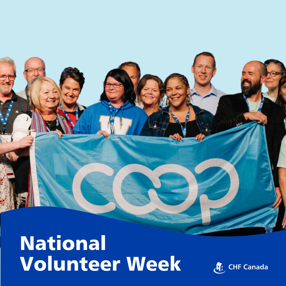 It’s #NationalVolunteerWeek! We celebrate all the ways people volunteer their time and energy in the co-op housing movement — from volunteering for committees and projects in their housing co-ops to serving as Directors on CHF Canada’s Board. Thank you for your dedication!