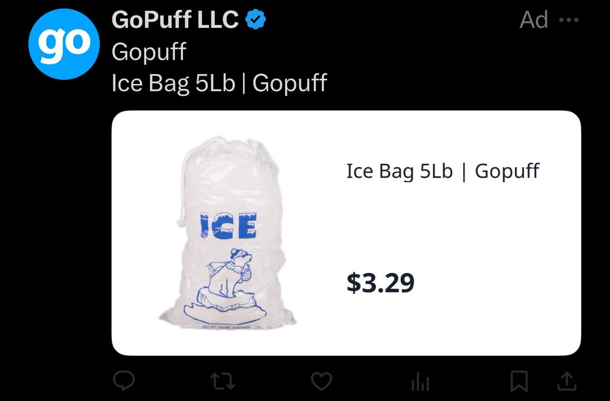 Anyone else getting ads for bags of ice