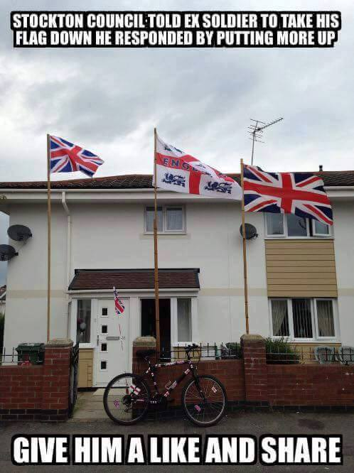 The flags and writing are self explanatory.