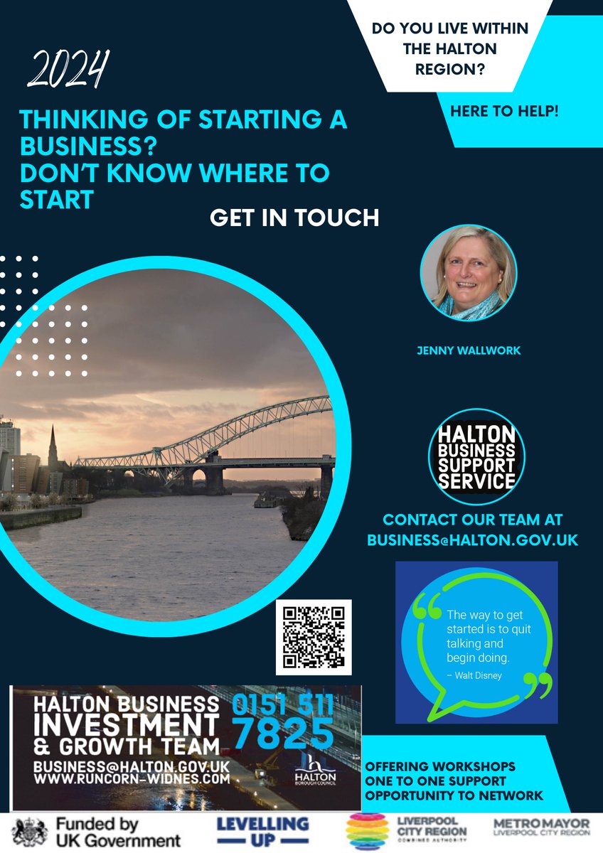 Do you live in the Halton area and thinking of starting a business? Drop me a line for help and support @HaltonChamber @HaltonLibraries @RegionofHalton @BIPCLiverpool @geraldine445 @FSBMerseyside