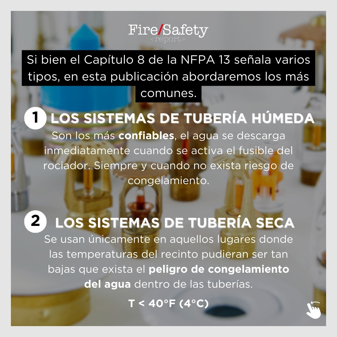 FireSafetyLatam's tweet photo. 🚨Dentro de los Tipos y Aplicaciones de los Sistemas de Rociadores Automáticos, ¿cuál conviene usar?

El Capítulo 8 de la hashtag#NFPA13 señala varios tipos, sin embargo, en esta publicación abordaremos los más comunes.

🔥Síguenos para mantenerte informado https://t.co/kFmZkyKab0