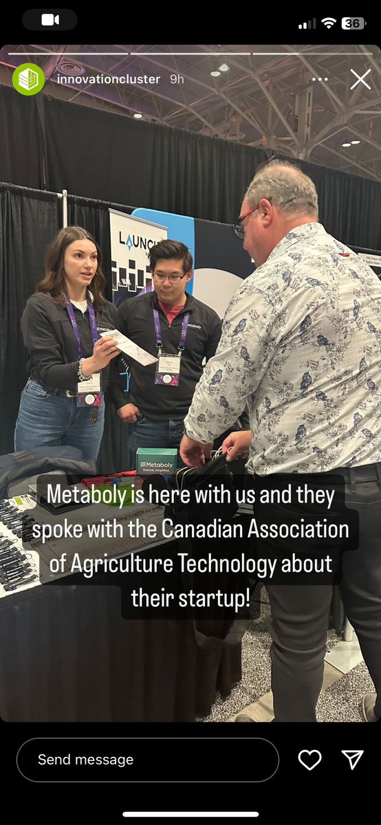 Metaboly (@metabolyrg) on Twitter photo The Metaboly team had a great time at their first trade show! Thank you <a href="/InnovationPtbo/">Innovation Cluster</a> for the invitation and sponsoring our attendance. We met so many incredibly people and canāt wait to apply everything we learned to our startupš
#DiscoveryX <a href="/OCInnovation/">Ontario Centre of Innovation (OCI)</a> <a href="/TrentUResearch/">Trent University Research & Innovation</a> The Metaboly team had a great time at their first trade show! Thank you <a href="/InnovationPtbo/">Innovation Cluster</a> for the invitation and sponsoring our attendance. We met so many incredibly people and canāt wait to apply everything we learned to our startupš
#DiscoveryX <a href="/OCInnovation/">Ontario Centre of Innovation (OCI)</a> <a href="/TrentUResearch/">Trent University Research & Innovation</a>