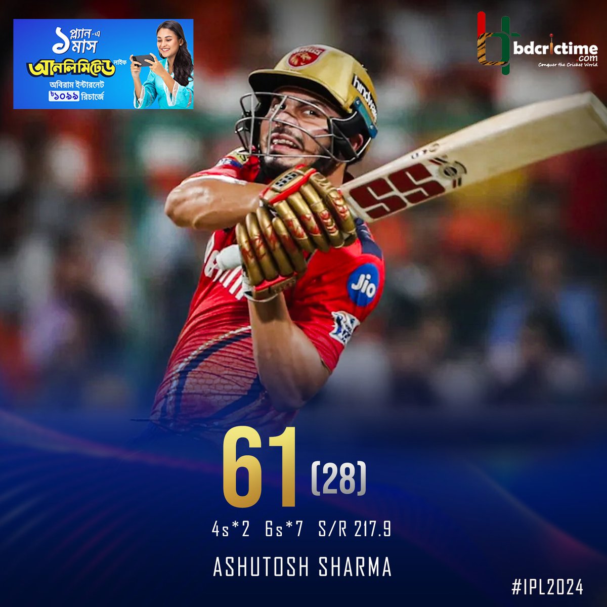 Game changing innings by Ashutosh Sharma

#)#IPL2024 #MyGp