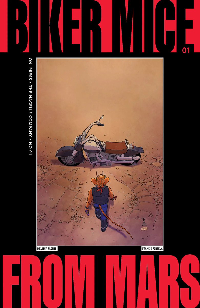 Francis Portela (@portela_francis) on Twitter photo My variant cover for BIKER MICE FROM MARS #1
The miniseries will be published this July by <a href="/OniPress/">Oni Press</a> with script by <a href="/misty_flores/">Melissa Flores</a> , art by me, and colors by <a href="/leoarts/">Leonardo Paciarotti</a> .
#bikermicefrommars My variant cover for BIKER MICE FROM MARS #1
The miniseries will be published this July by <a href="/OniPress/">Oni Press</a> with script by <a href="/misty_flores/">Melissa Flores</a> , art by me, and colors by <a href="/leoarts/">Leonardo Paciarotti</a> .
#bikermicefrommars