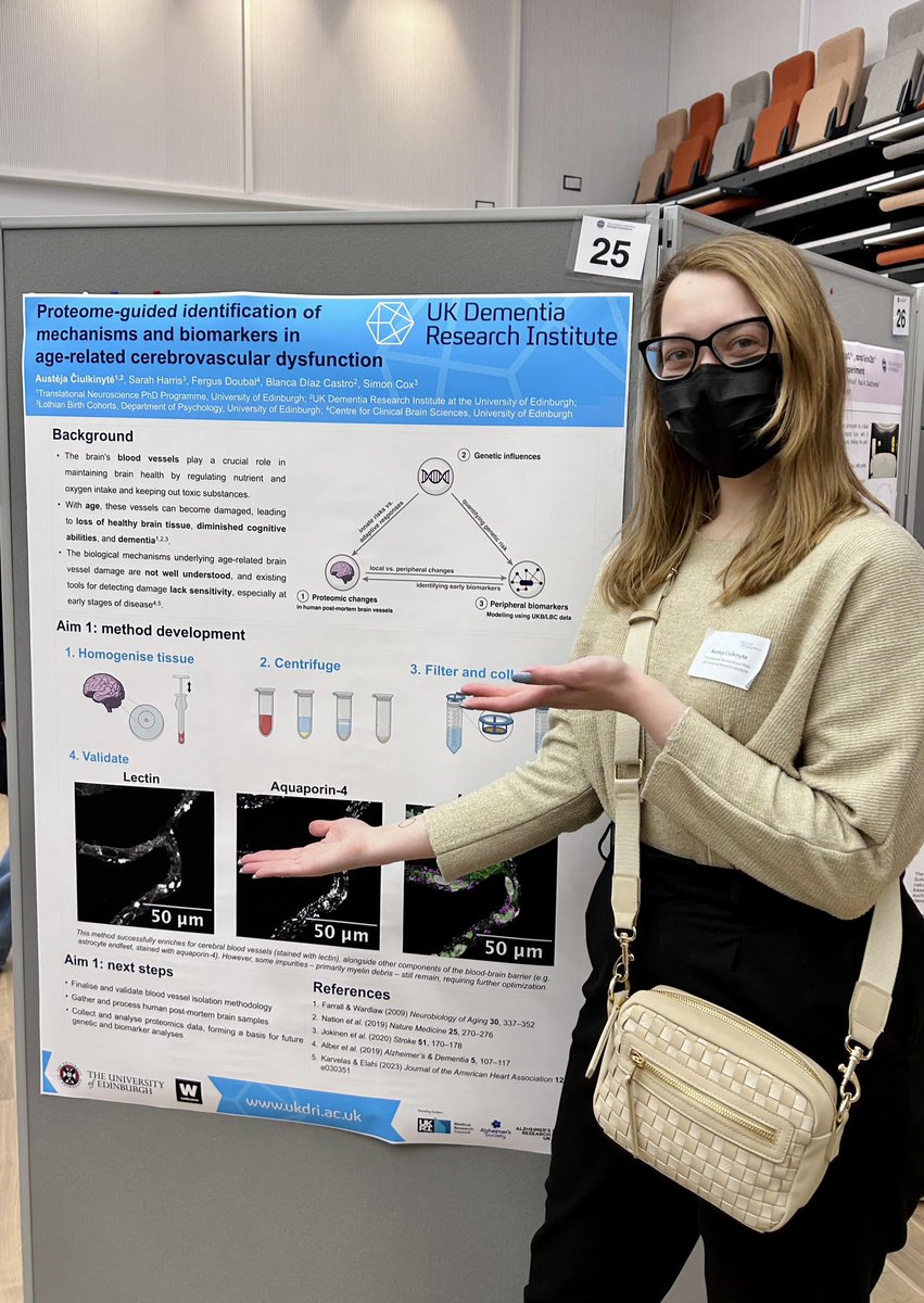 Austėja Čiulkinytė (@austeja_clknt) on Twitter photo First-ever poster presentation achieved at #EdNeuroDay <a href="/EdinUniNeuro/">Edinburgh Neuroscience</a> 🫡
Very proud of my pretty vessel images, stay tuned for actual data! First-ever poster presentation achieved at #EdNeuroDay <a href="/EdinUniNeuro/">Edinburgh Neuroscience</a> 🫡
Very proud of my pretty vessel images, stay tuned for actual data!