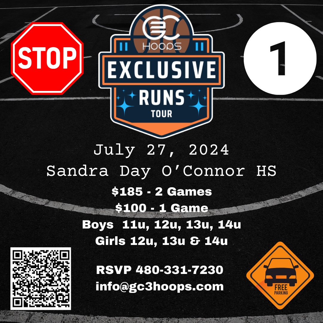 Tournaments soaking up the entire weekend? Need just a Competitive Game or Two? GC3 got you covered with the Exclusive Runs Tour coming to a city near you. First Stop is Phoenix, AZ. @ArizonaPreps @gemsinthegym @areacodes @Trigonis30 @PrepHoops @PrepGirlsHoops