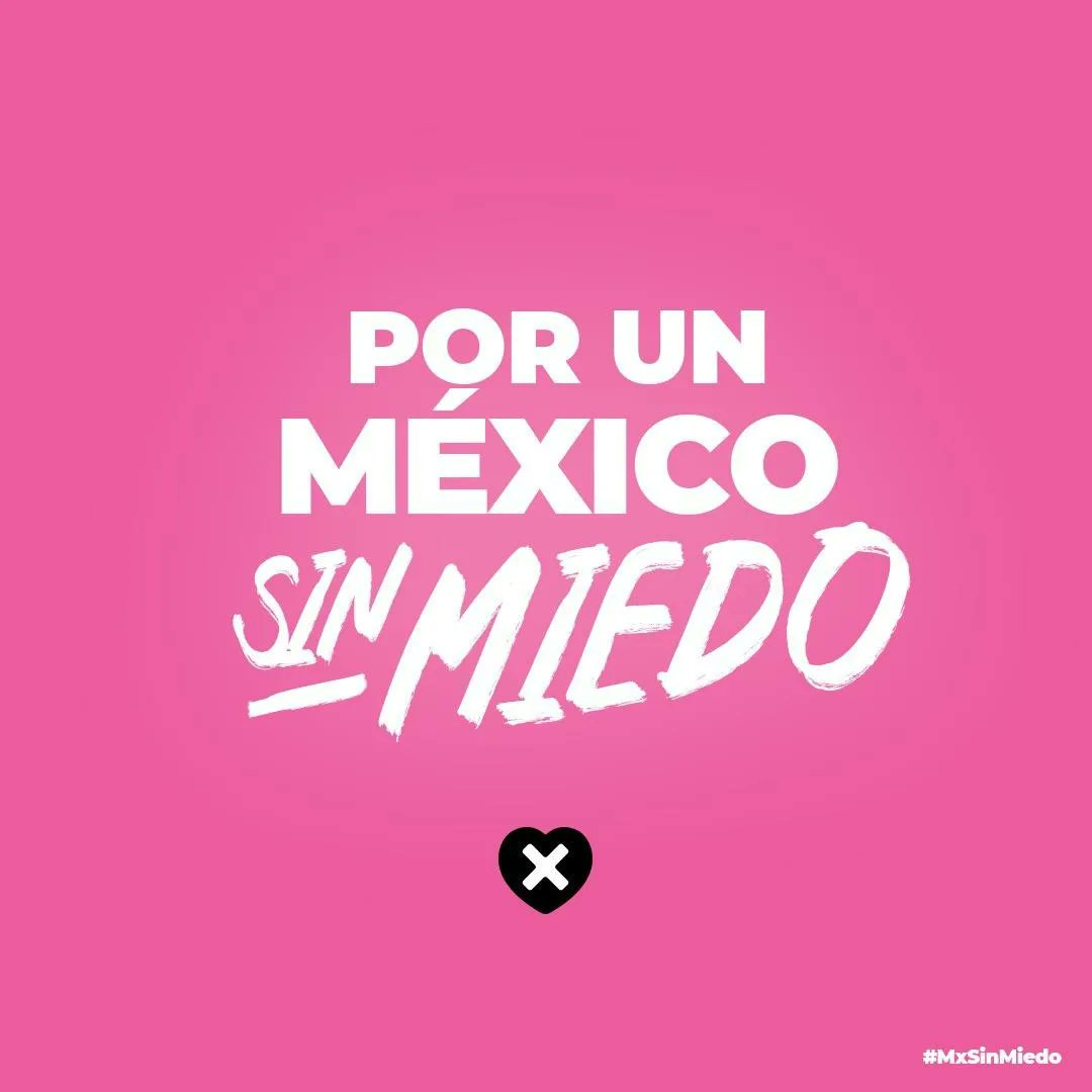 ¡Vamos todXs juntos con  a @XochitlGalvez  para crear un #MxSinMiedo! 🤞🏼🩷