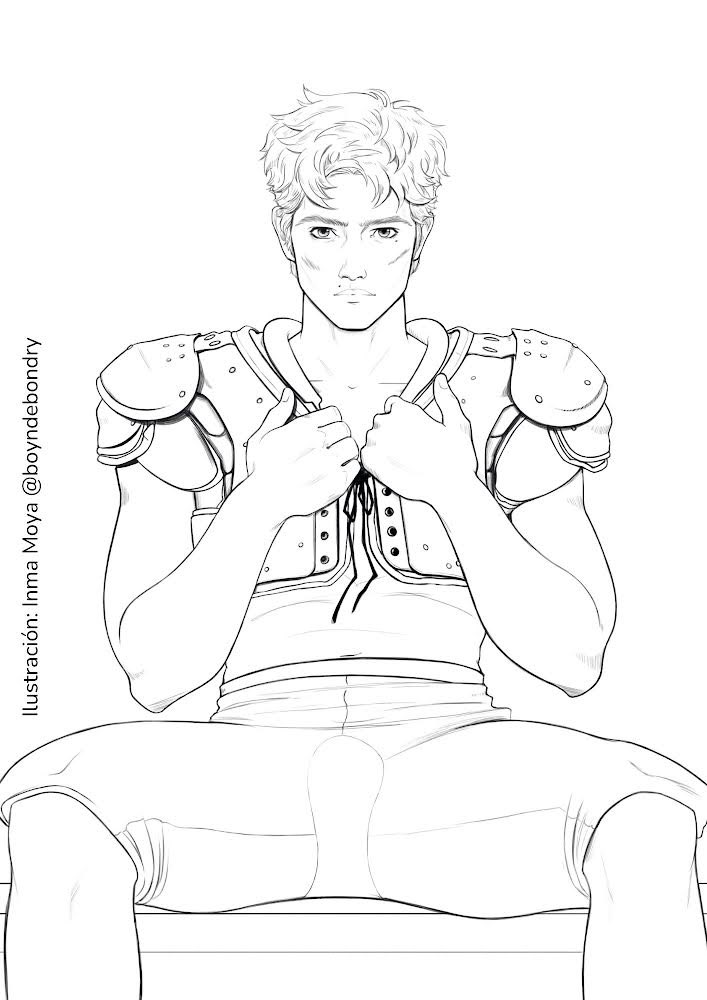 RHaacht's tweet photo. Todo lo que hace @byndebondry es un flipe. Aquí os dejo con el lineart de #JakeBecker que se incluyó en el libro y la postal a color que regalaré en las próximas ferias 🙂 https://t.co/sZ6lLEhuMV