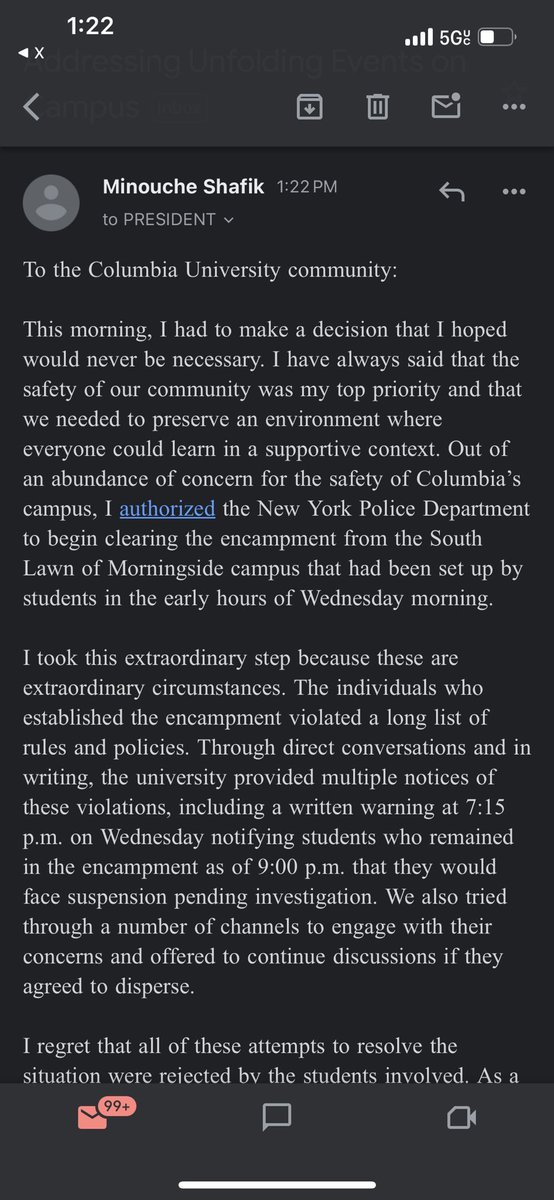 We don't take a hippocratic oath or anything but it really does go without out saying that anybody--faculty, administrator, whoever--must be committed to 'first, do no harm' as a guiding principle. Fuck this cop and the police horse she rode in on.