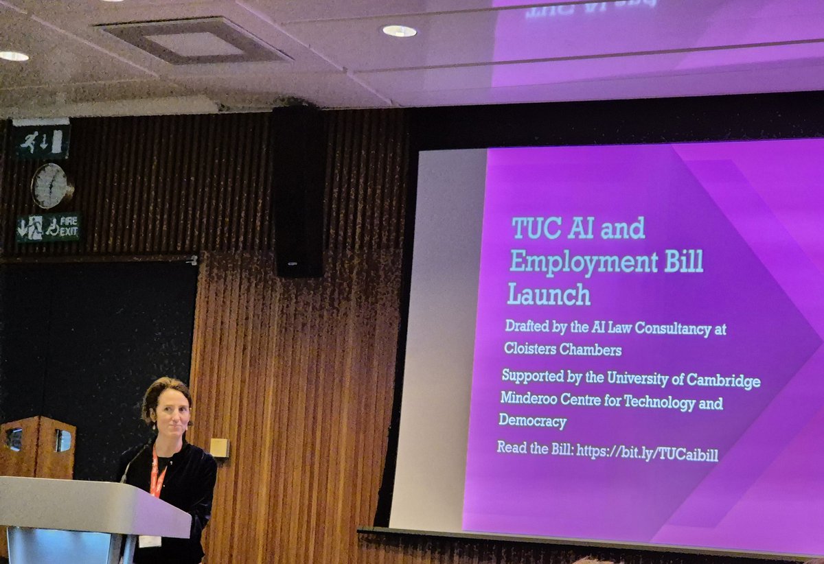 David__Belsey's tweet photo. @EISUnion at the TUC AI &amp; Employment Bill launch this evening. Helping to ensure that AI implementation is safe and fair with guiderails. We need to regulate AI. https://t.co/6VU40EUVZ0