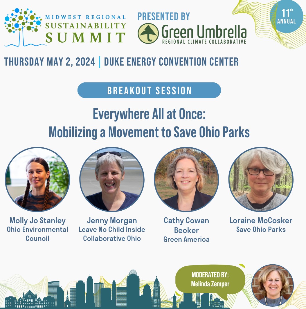 SaveOhioParks's tweet photo. We're thrilled to participate May 2 in the Midwest Regional Sustainability Summit in Cincinnati. We're eager to connect to help create a more sustainable future for us all. Join us! https://t.co/GYZNI2GA2T
@GreenUmbrella @OhioEnviro @O_R_V_I
#MRSS2024
#fromvisiontoaction https://t.co/n2aH9TuECe