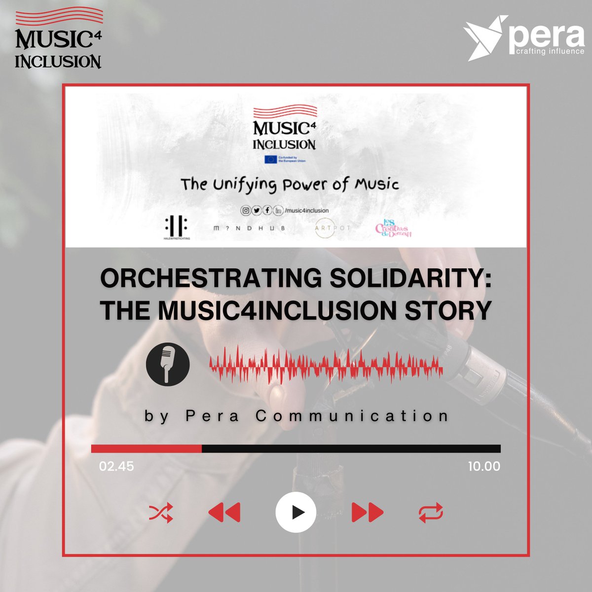 Işıl Ergeç, representing our project partner <a href="/MindHub_Edu/">Mind Hub</a>, joined the 'Pera Influence' podcast as a guest, sharing insights into our project.

Tune on Spotify: open.spotify.com/episode/7wEYL2…

We extend our gratitude to <a href="/PeraComm/">Pera Communication</a> for spotlighting our project on their platform!