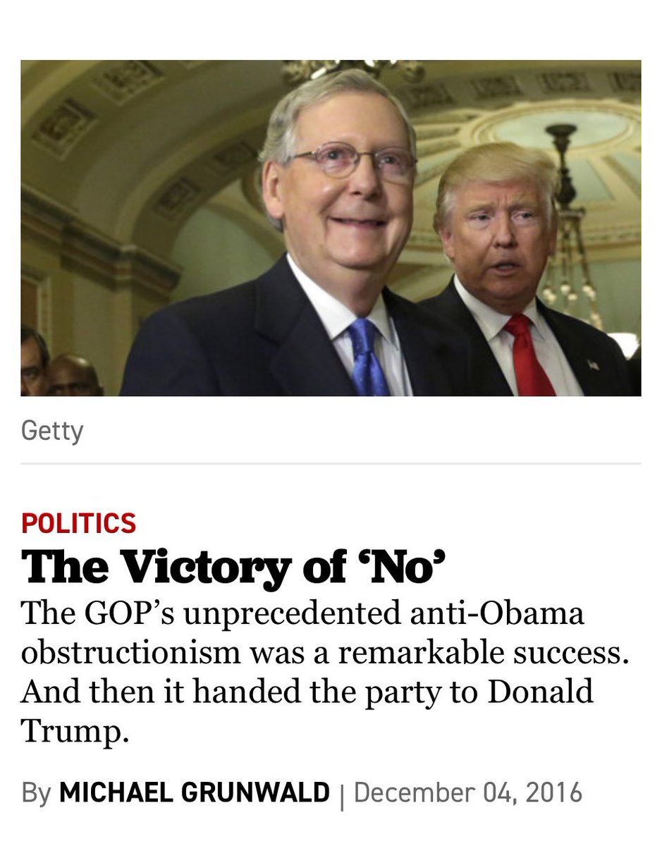 To be clear, these old folks who have the tendency to claim there was all this bipartisanship until trump came along—have some memory problems. Over 15 yrs ago, even before the Inauguration of President Barack Obama, Mitch McConnell vowed NOT to work with him or DEMS. #DemVoice1