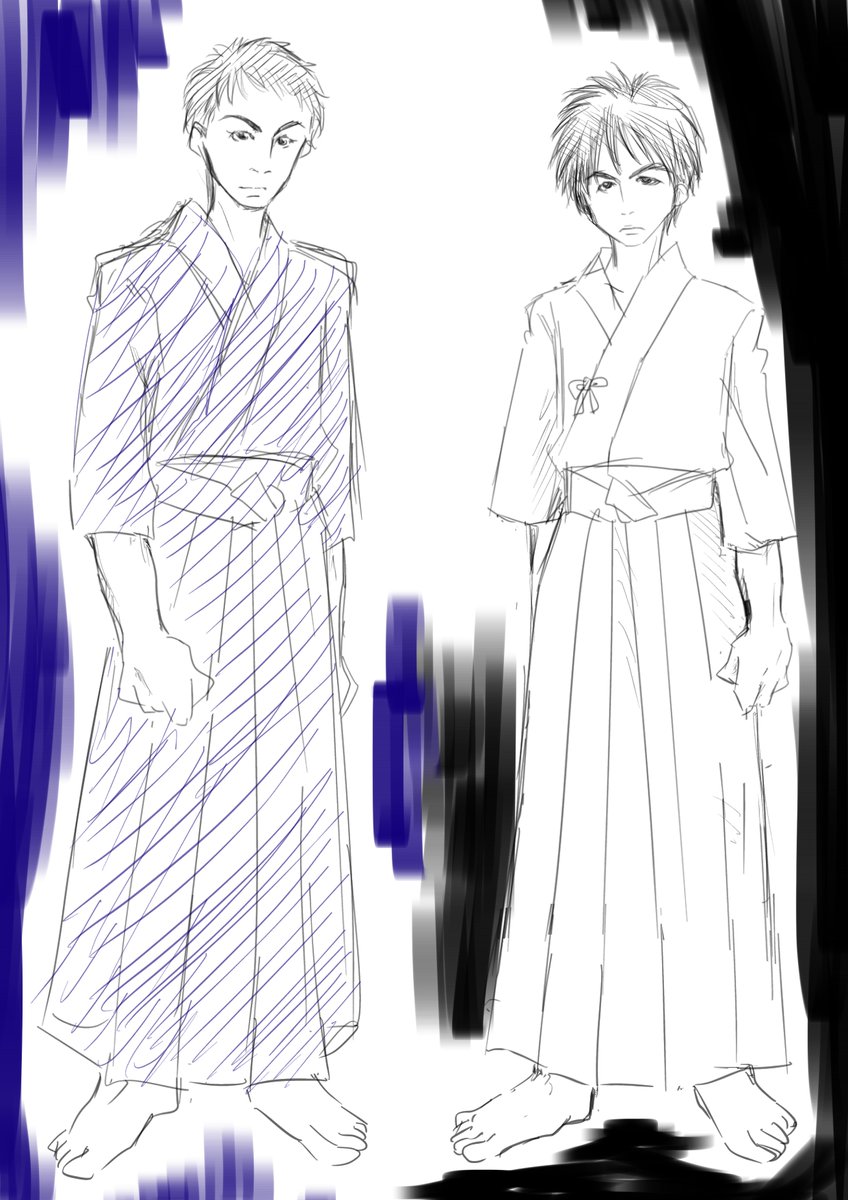 @aiyaiyaiyai_ya @pi_ya2784 @EkakiBluena 何か剣道の詳しい事はよく分からないけど、こういうのを見たいよねという事だけはよく分かりました!!!🤣
(竹刀、防具割愛)
完全に同意致します!!!

でも試合になったら顔見えないんですよね!!🤣🤣🤣
そうかだから名札があるんですね理解しました!!🤣 
