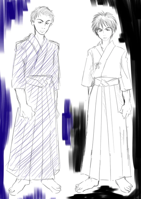 @aiyaiyaiyai_ya @pi_ya2784 @EkakiBluena 何か剣道の詳しい事はよく分からないけど、こういうのを見たいよねという事だけはよく分かりました!!!🤣
(竹刀、防具割愛)
完全に同意致します!!!

でも試合になったら顔見えないんですよね!!🤣🤣🤣
そうかだから名札があるんですね理解しました!!🤣 